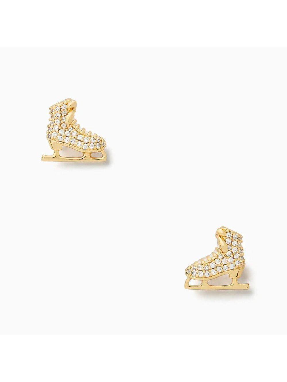 Kate Spade Snow Day Ice Skate Stud Earrings